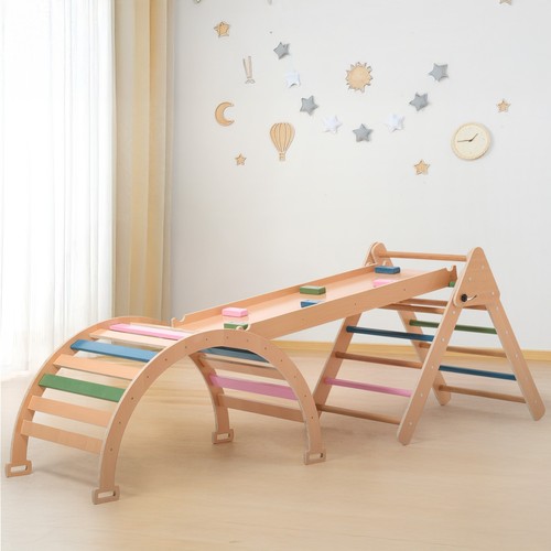 Wooden kids climbing - climbing, frame