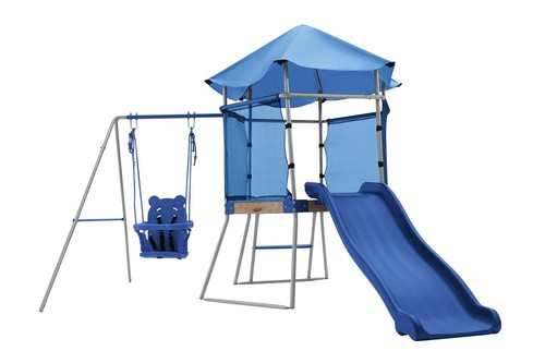 Climbing frame with toddler - frame,