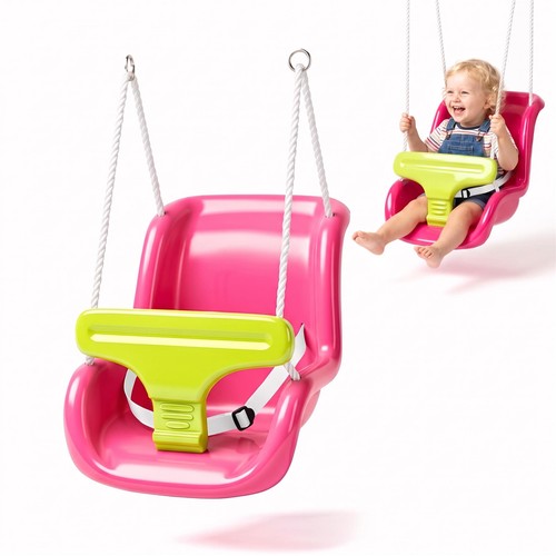 Pink toddler swing seat with - pink,