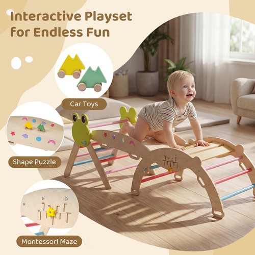 Toddler frog climbing set with - frog,