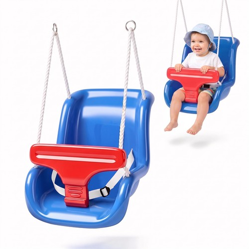Blue toddler swing - swing, seat