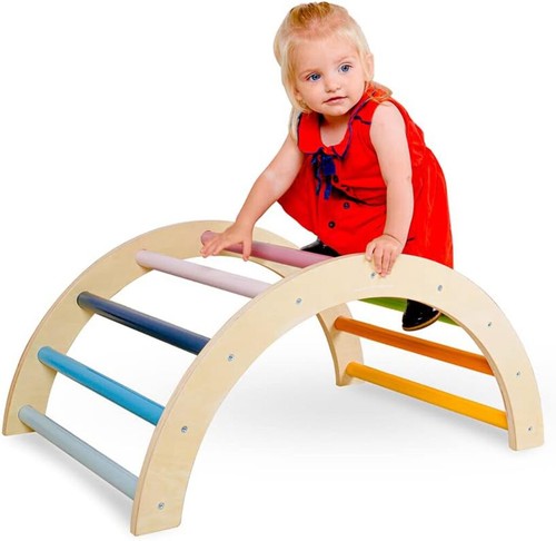 Wooden arched climbing frame - arched,